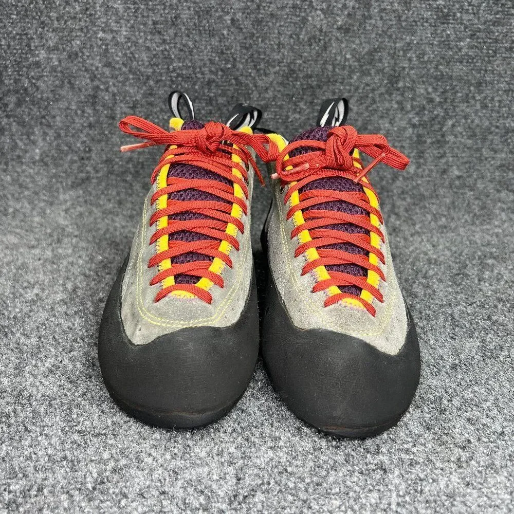 Evolv Astroman Climbing Shoes Men's Size 8 Grey‎ Mid Trax Rubber Rock Adventure